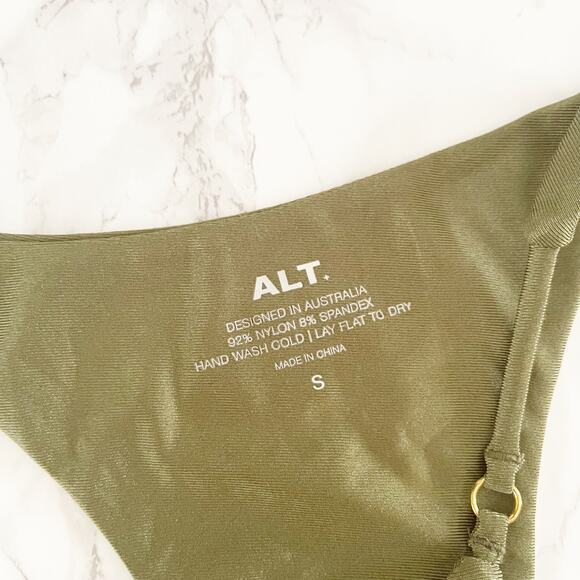 ALT. SWIM Olive Bruni Bikini Bottom Cheeky Small - Picture 7 of 7